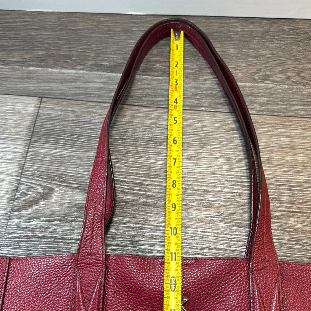 Michael Kors Burgundy Leather Tote